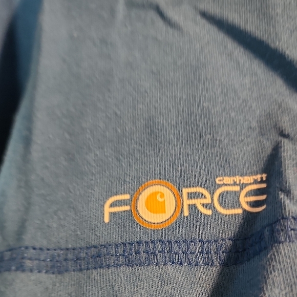 Carhartt Men's Casual Blue Button Down Shirt - Picture 4 of 6